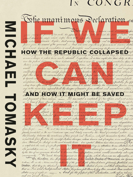 Title details for If We Can Keep It by Michael Tomasky - Wait list